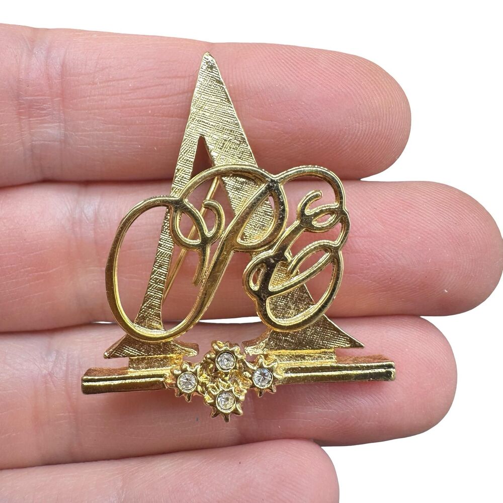 Vintage 1992 Avon Presidents Club Award Gold Tone Brooch Pin